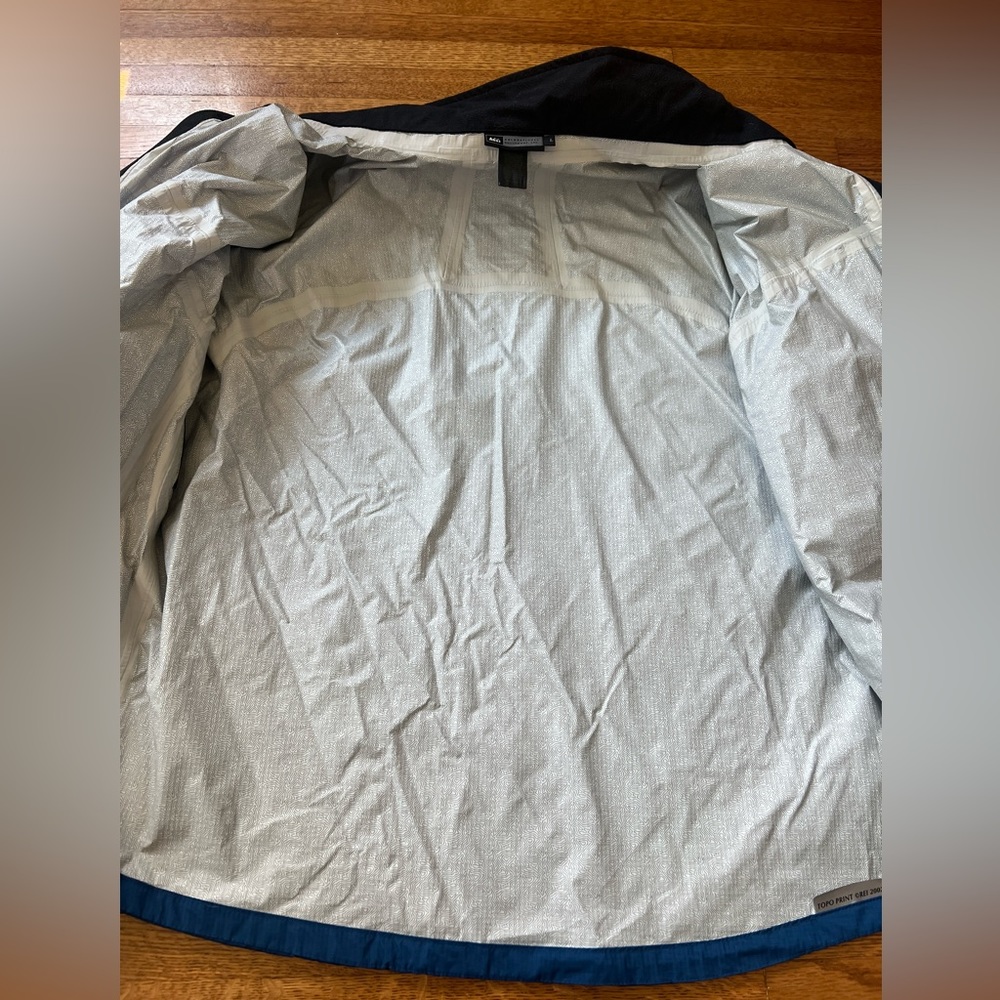 Rei E1 Elements Men’s Jacket Blue Windbreaker Rai… - image 2